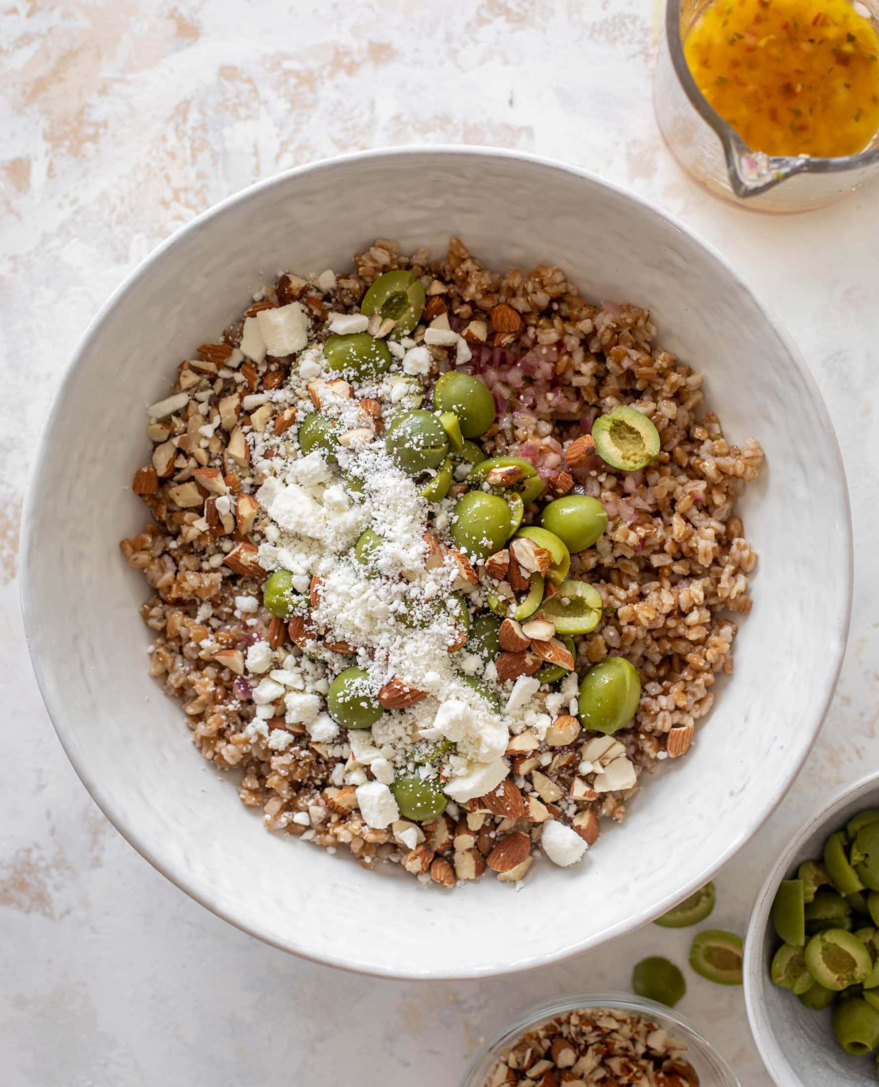 lemony farro salad