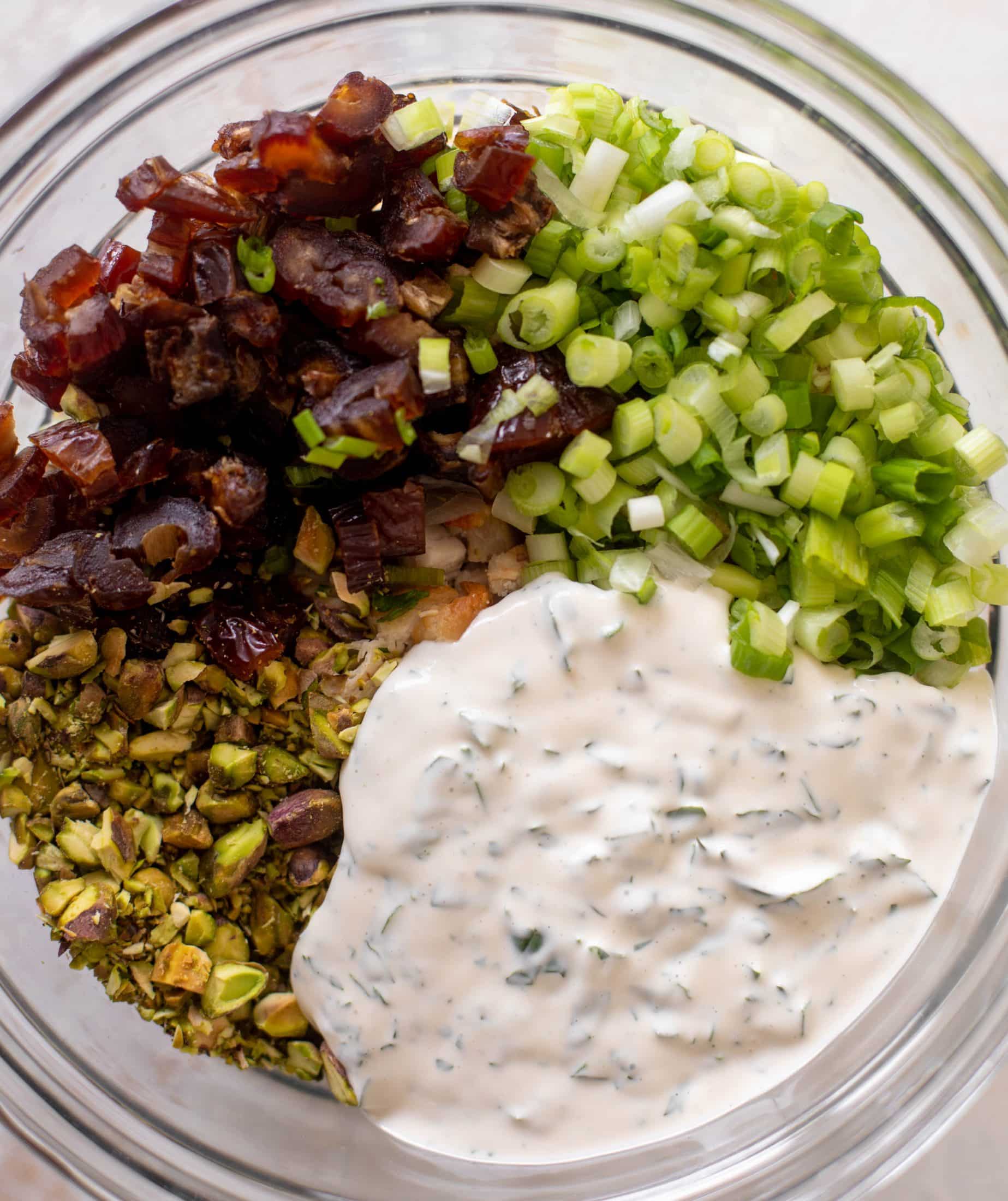 pistachio date chicken salad