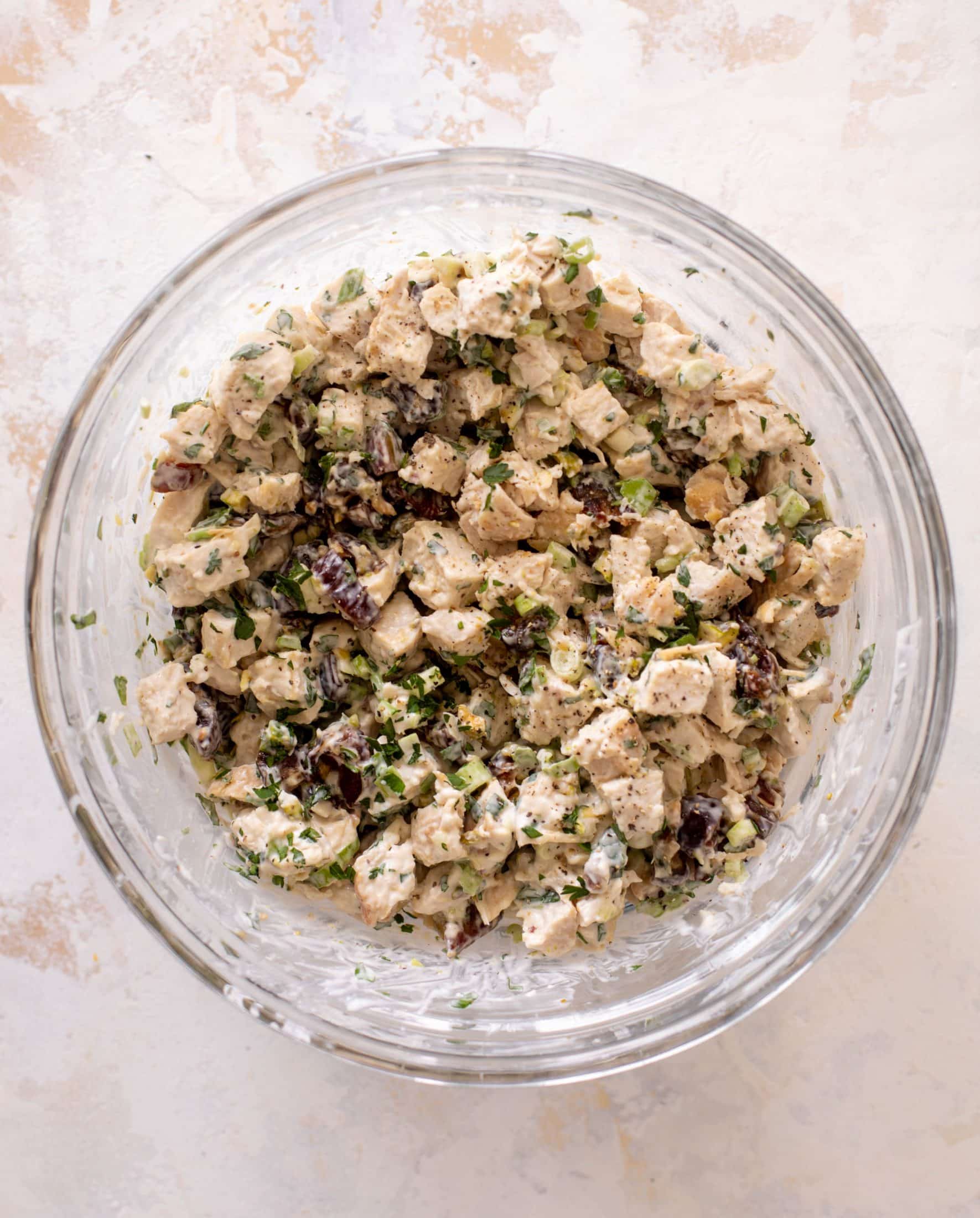 pistachio date chicken salad