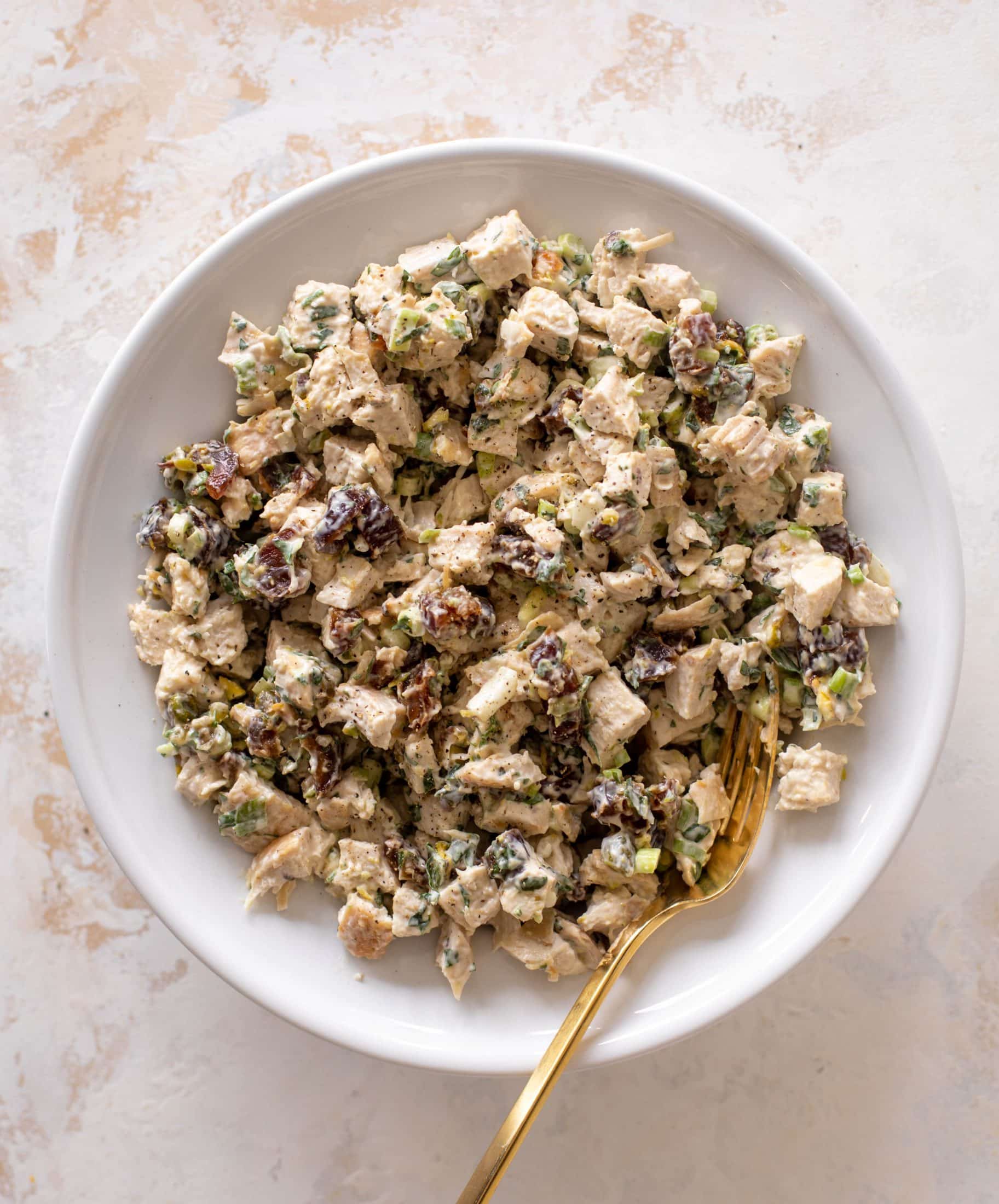 pistachio date chicken salad