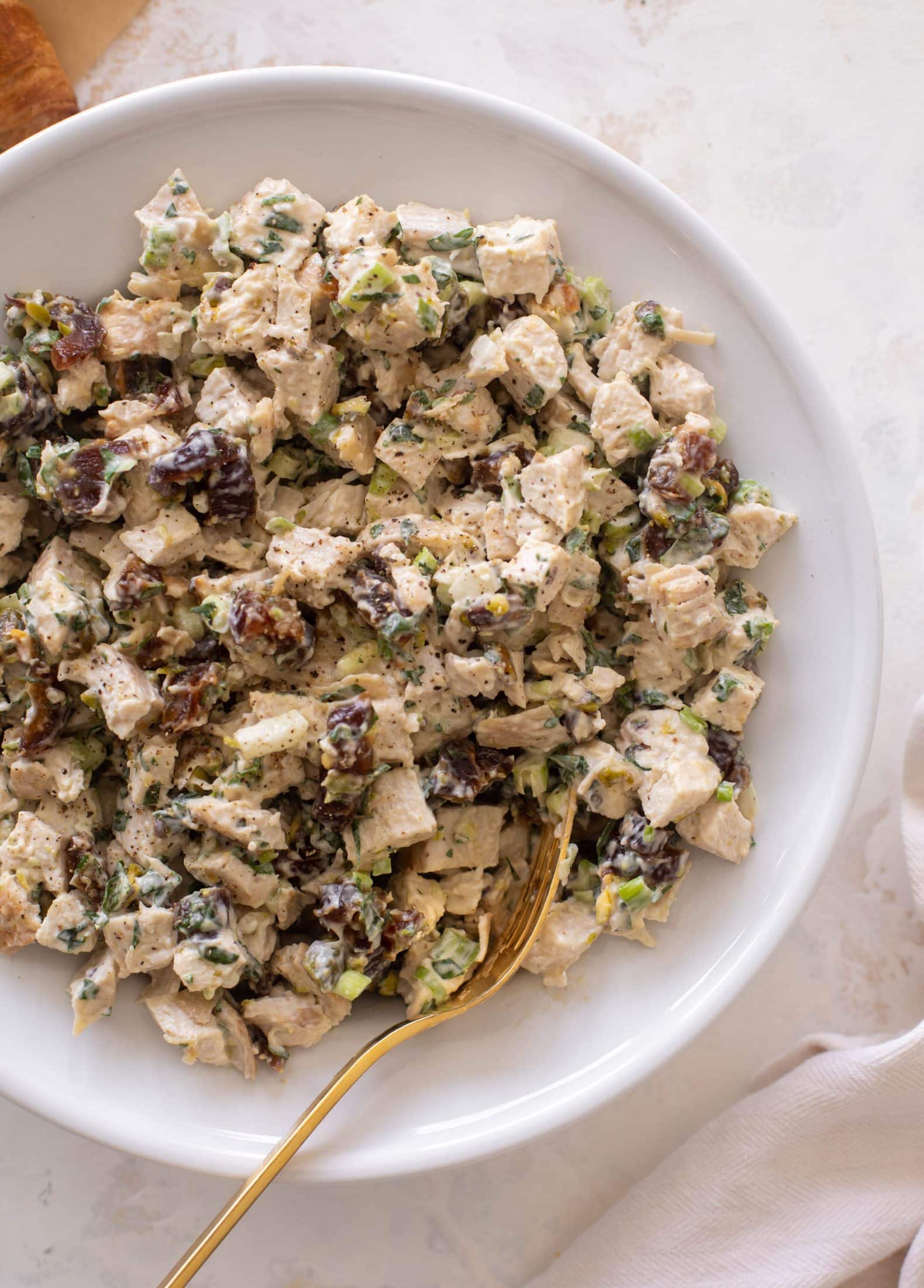 pistachio date chicken salad