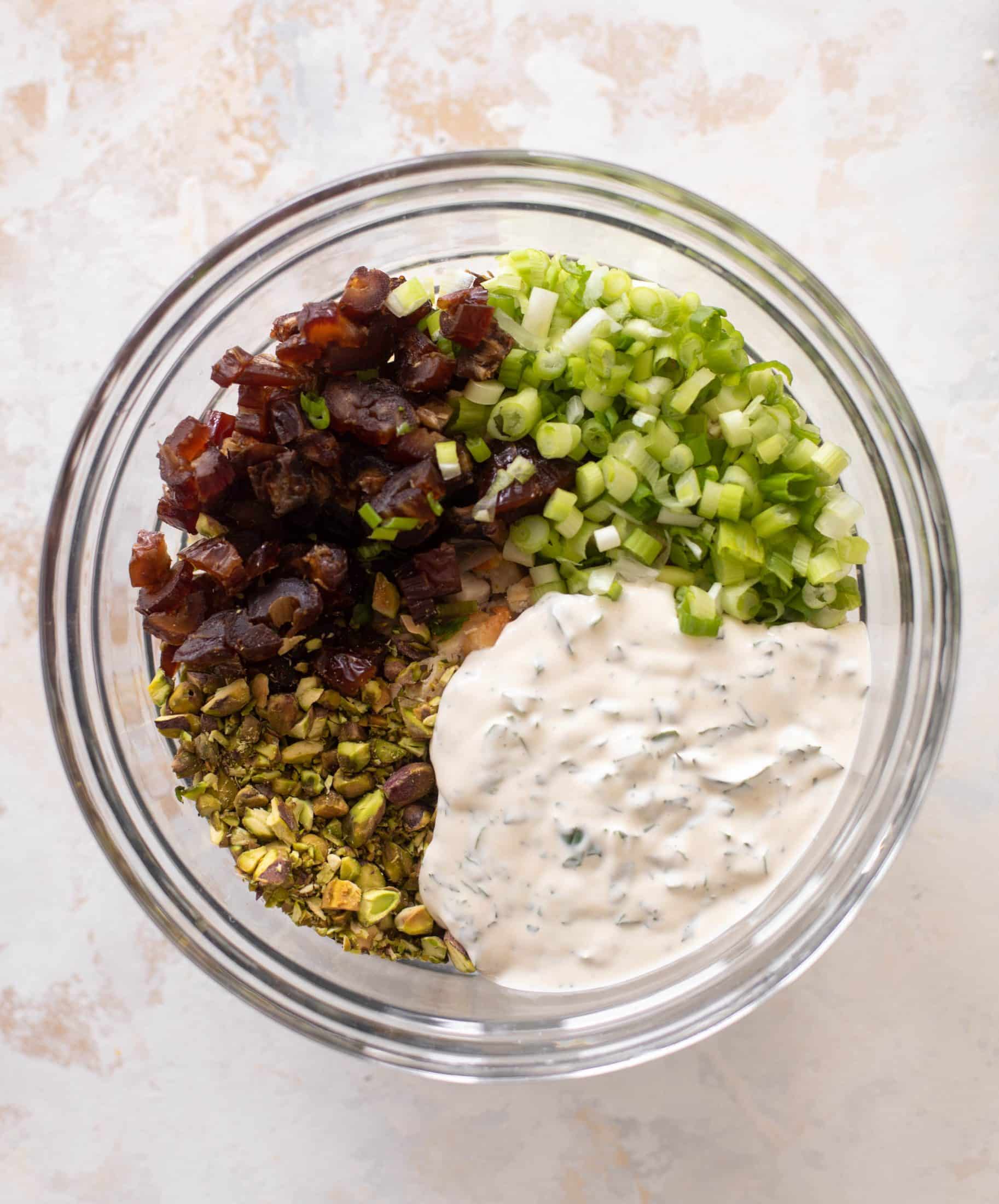 pistachio date chicken salad