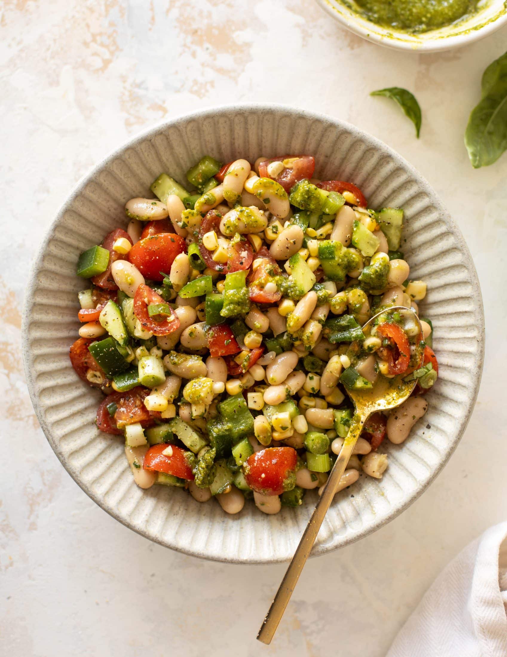 summer white bean salad