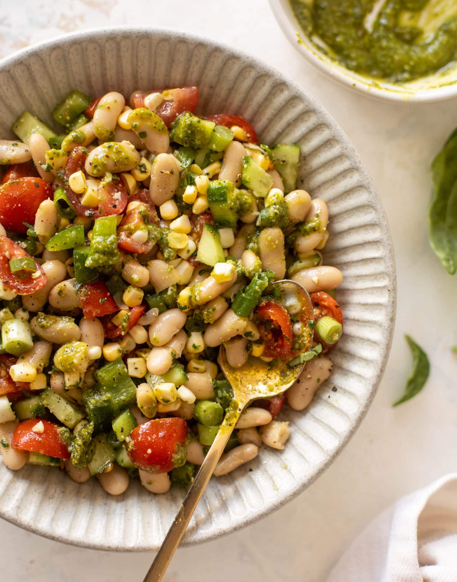 summer white bean salad