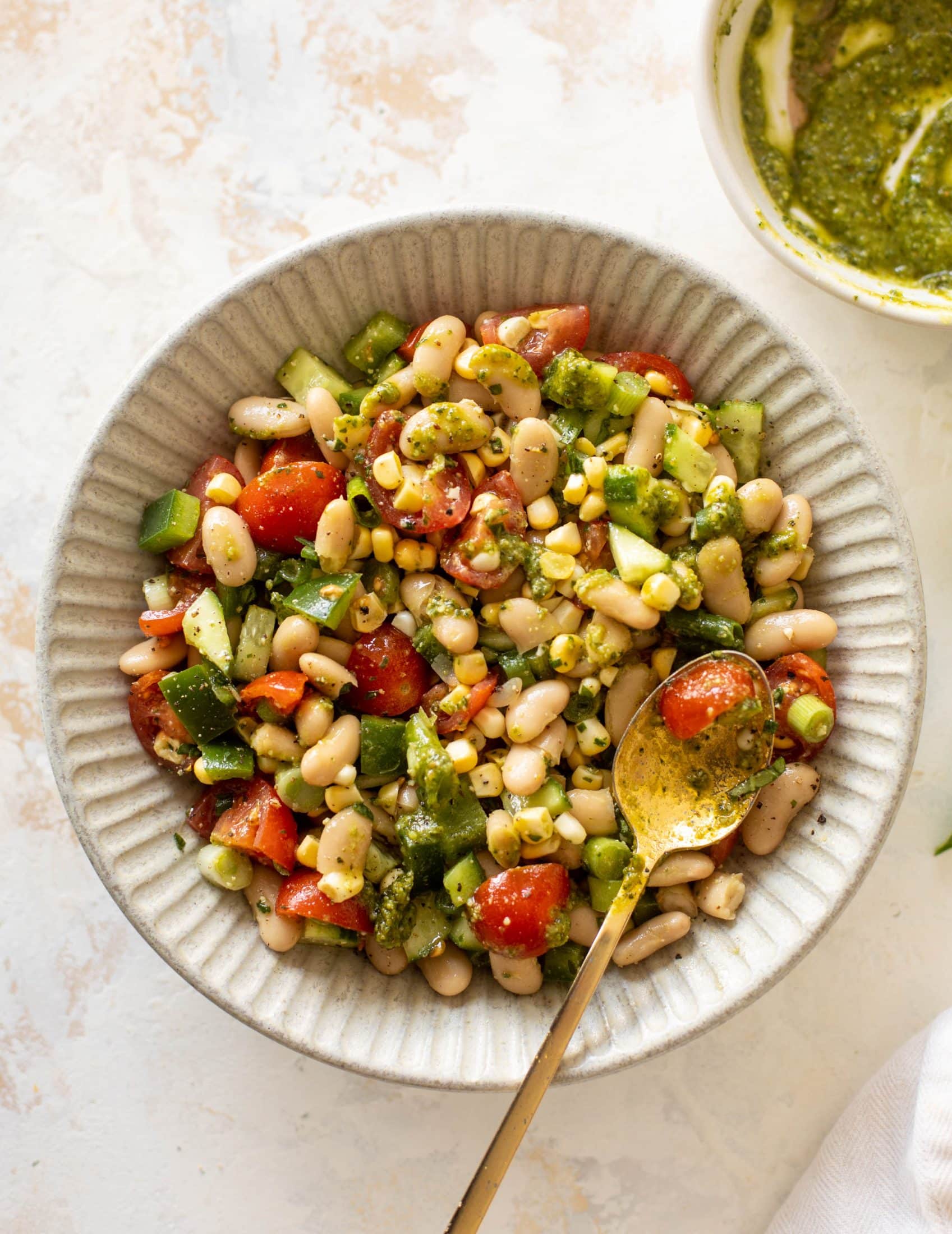 summer white bean salad