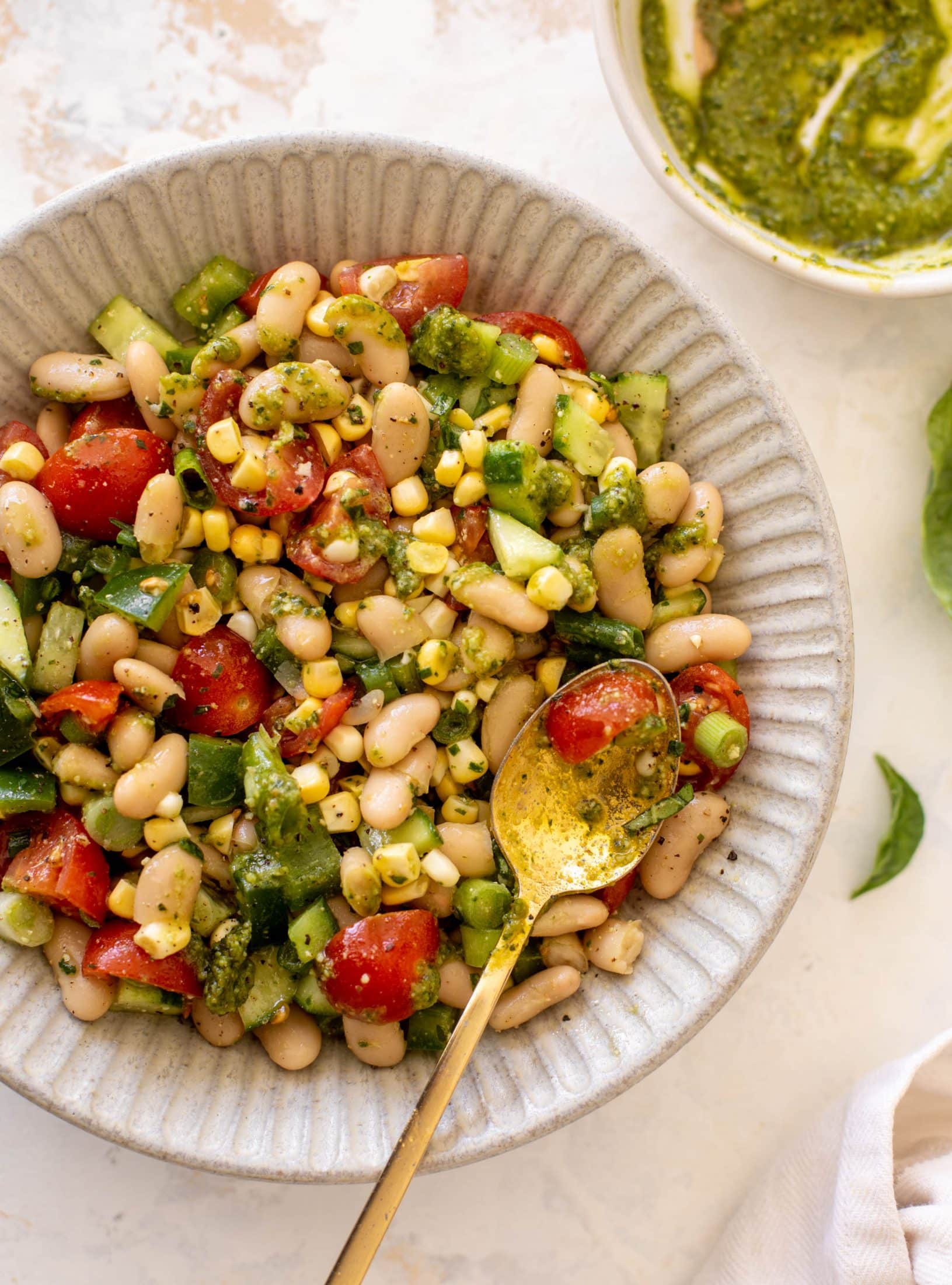 summer white bean salad