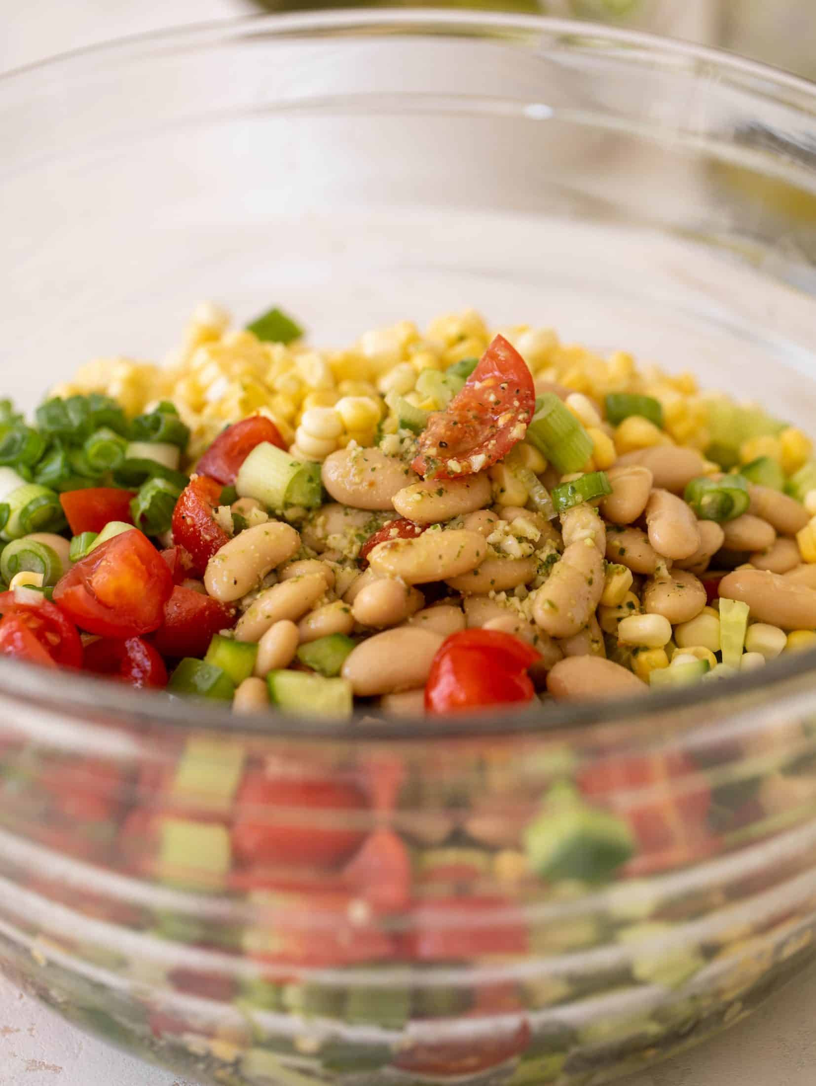 summer white bean salad