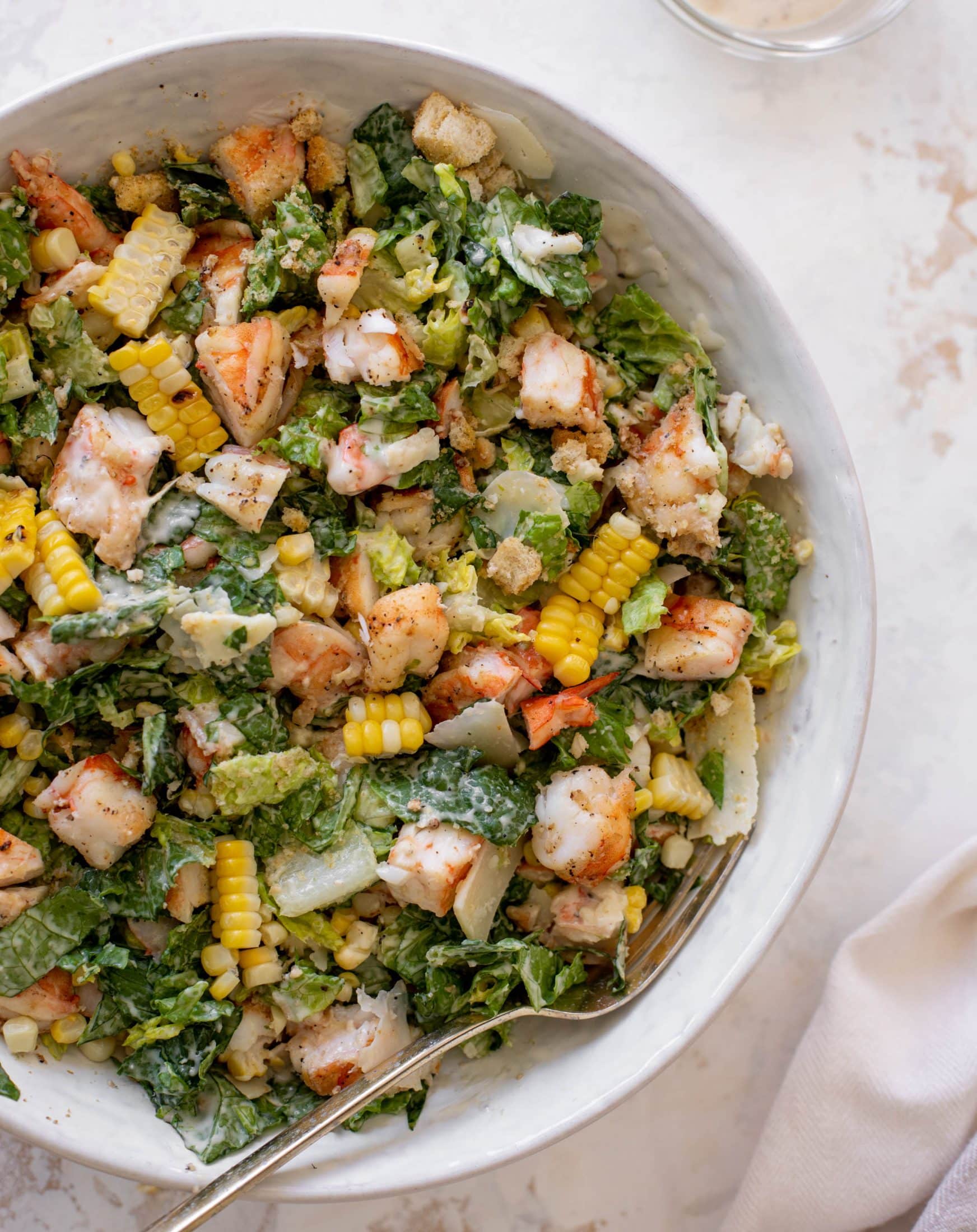 grilled shrimp chopped salad
