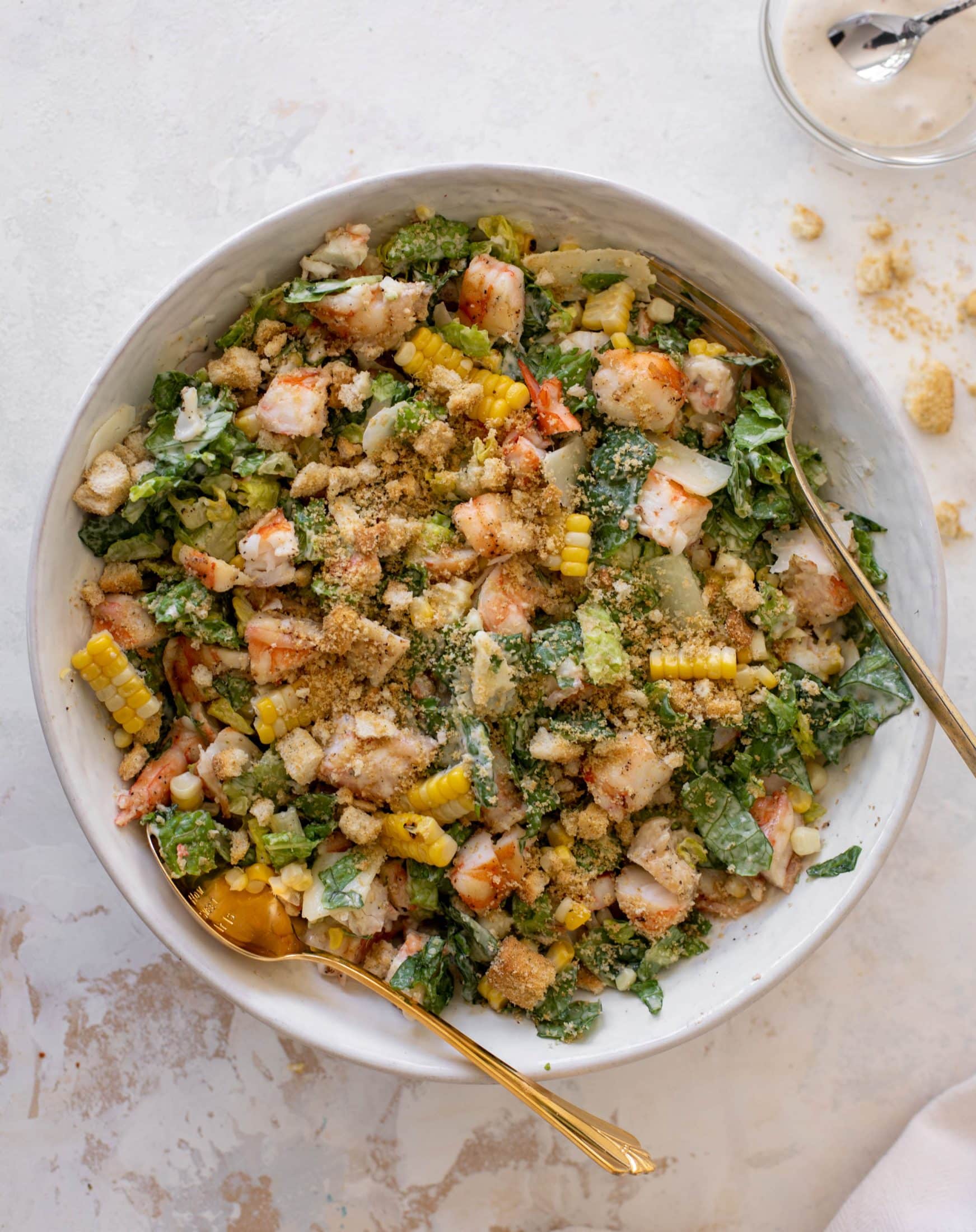 grilled shrimp chopped salad