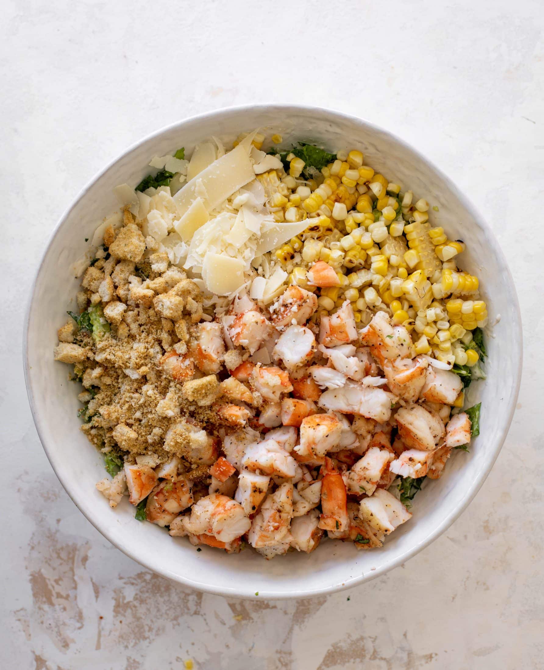 grilled shrimp chopped salad