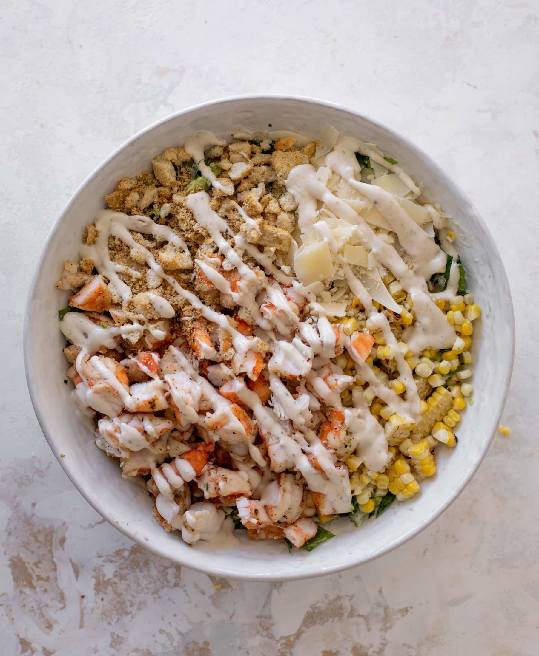 grilled shrimp chopped salad