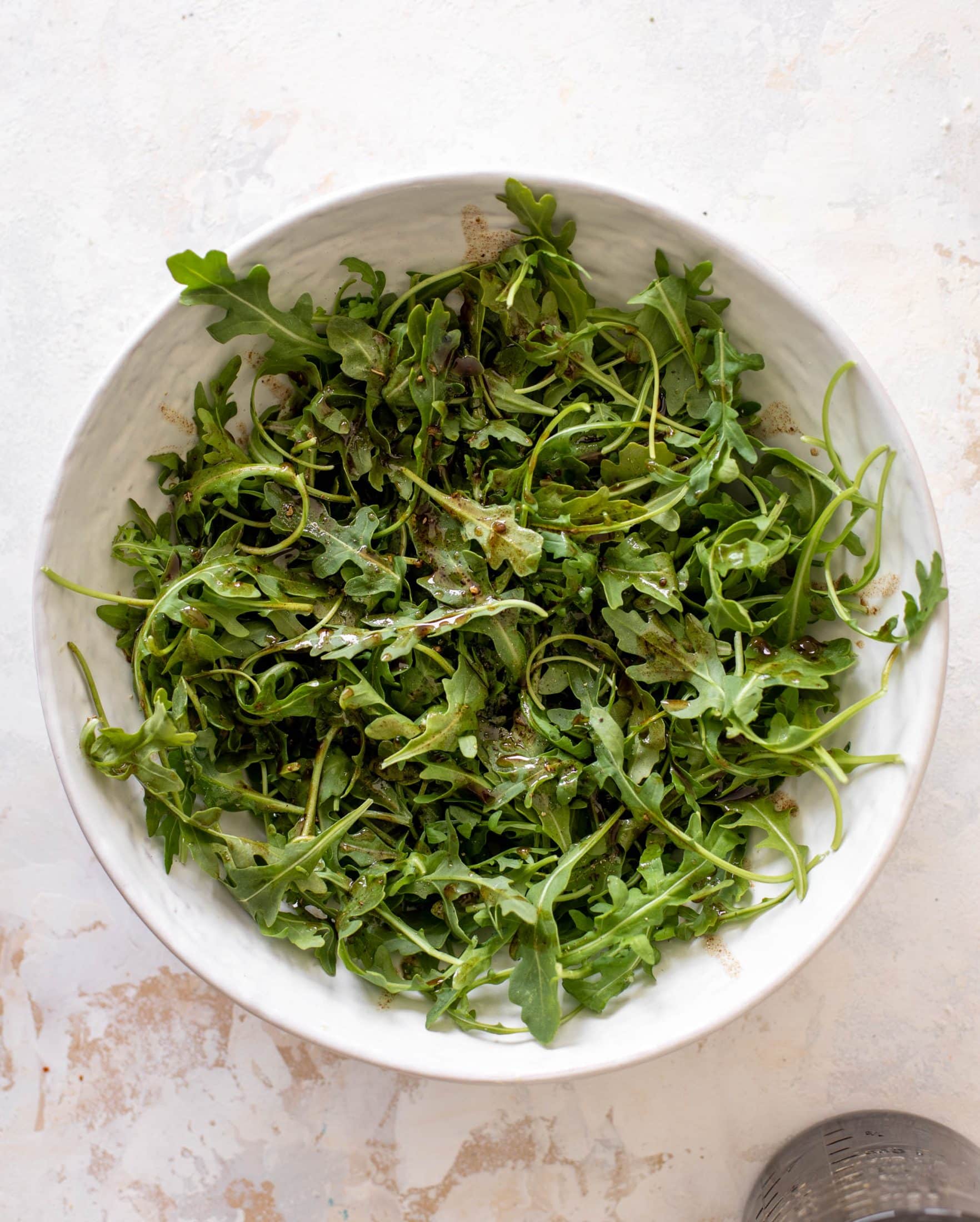 peach arugula salad with candied walnuts