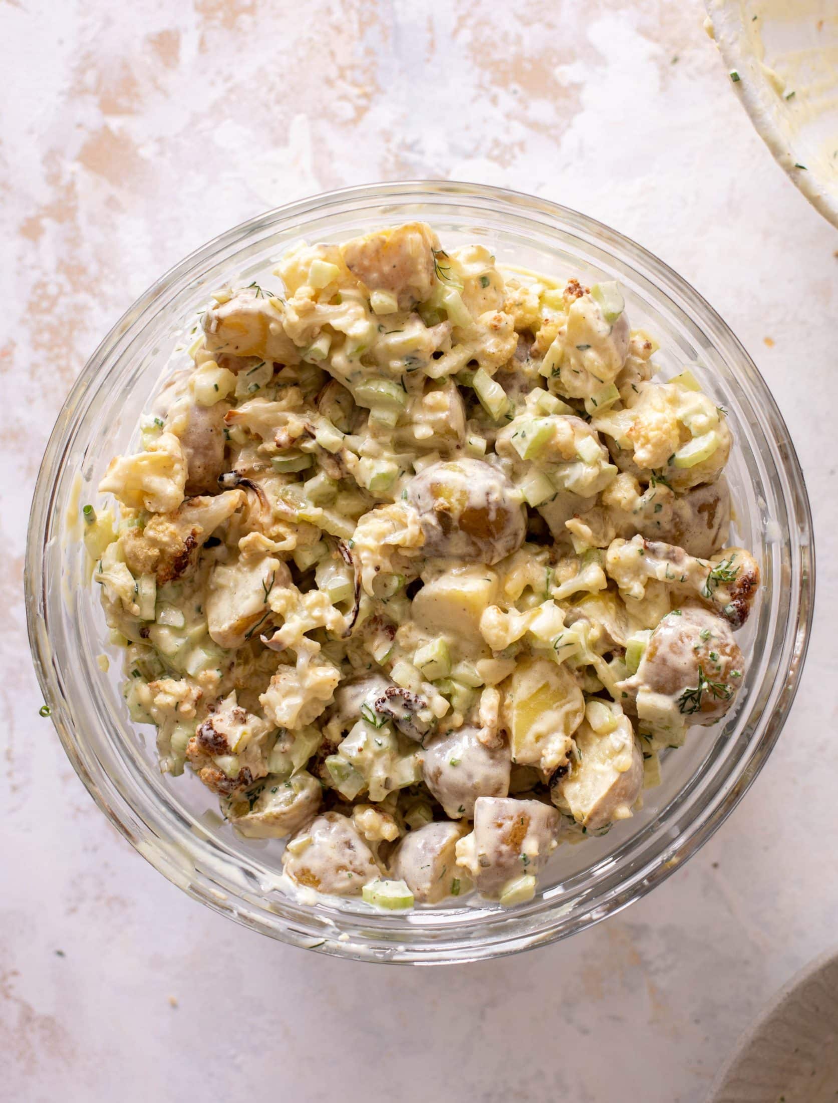 roasted cauliflower potato salad