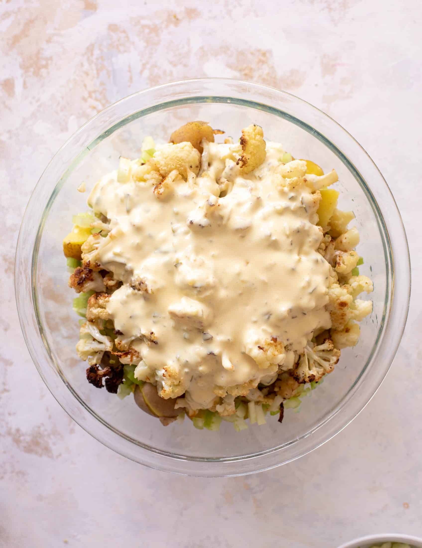 roasted cauliflower potato salad