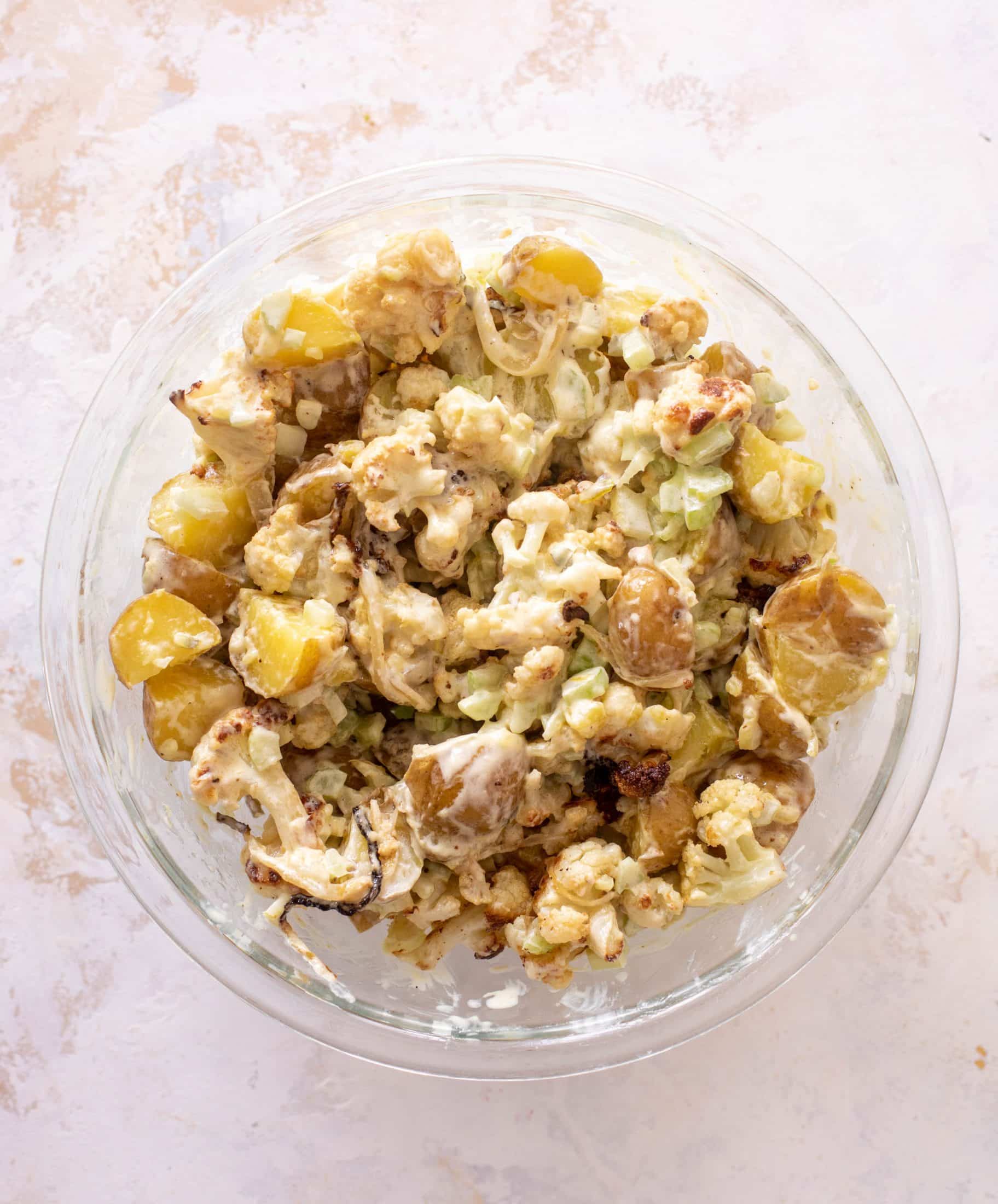 roasted cauliflower potato salad