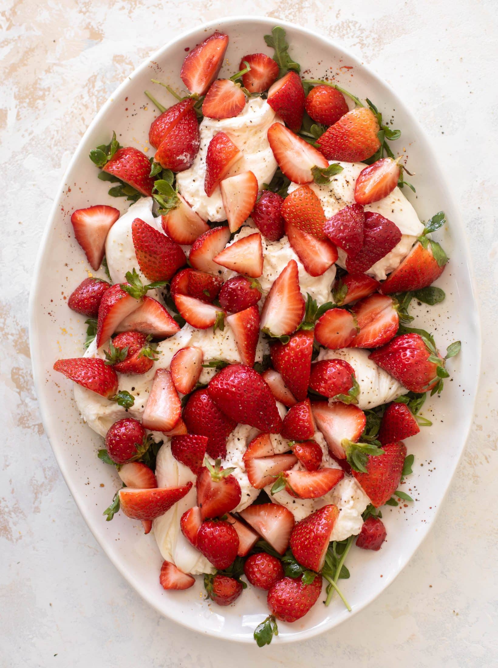 strawberry burrata salad