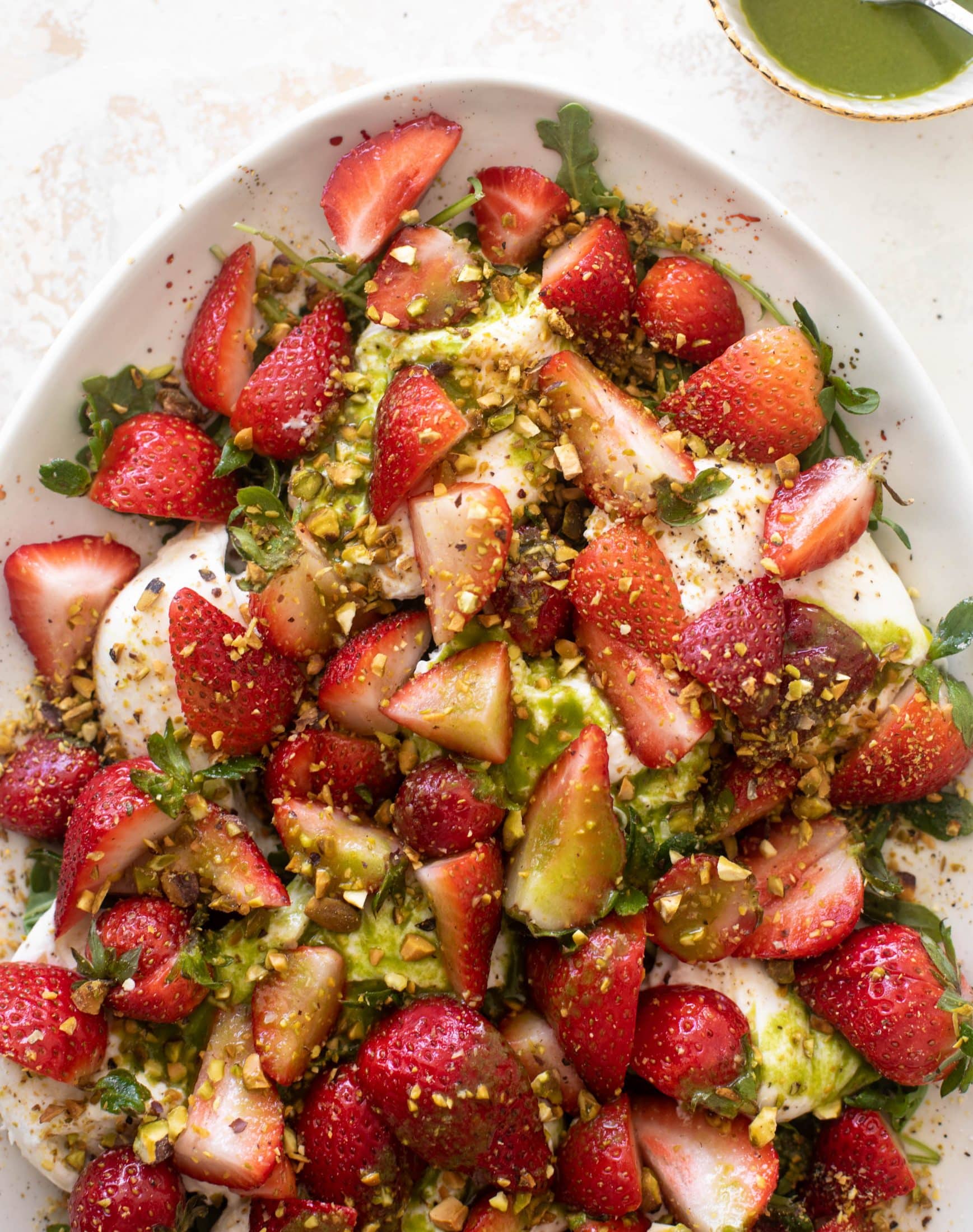 strawberry burrata salad