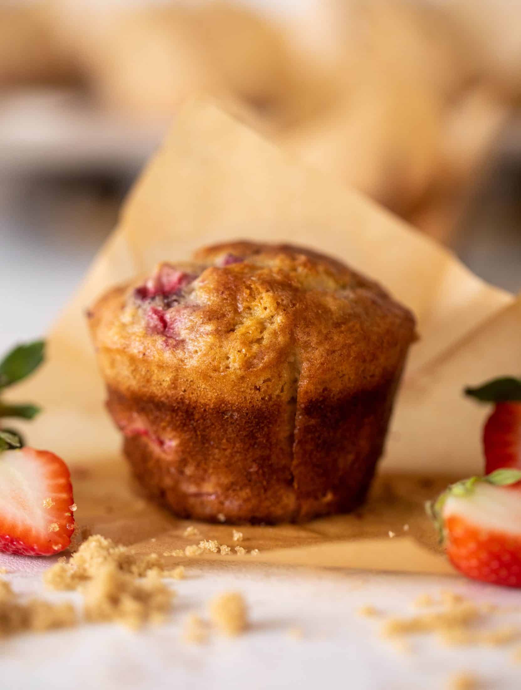 strawberry yogurt muffins