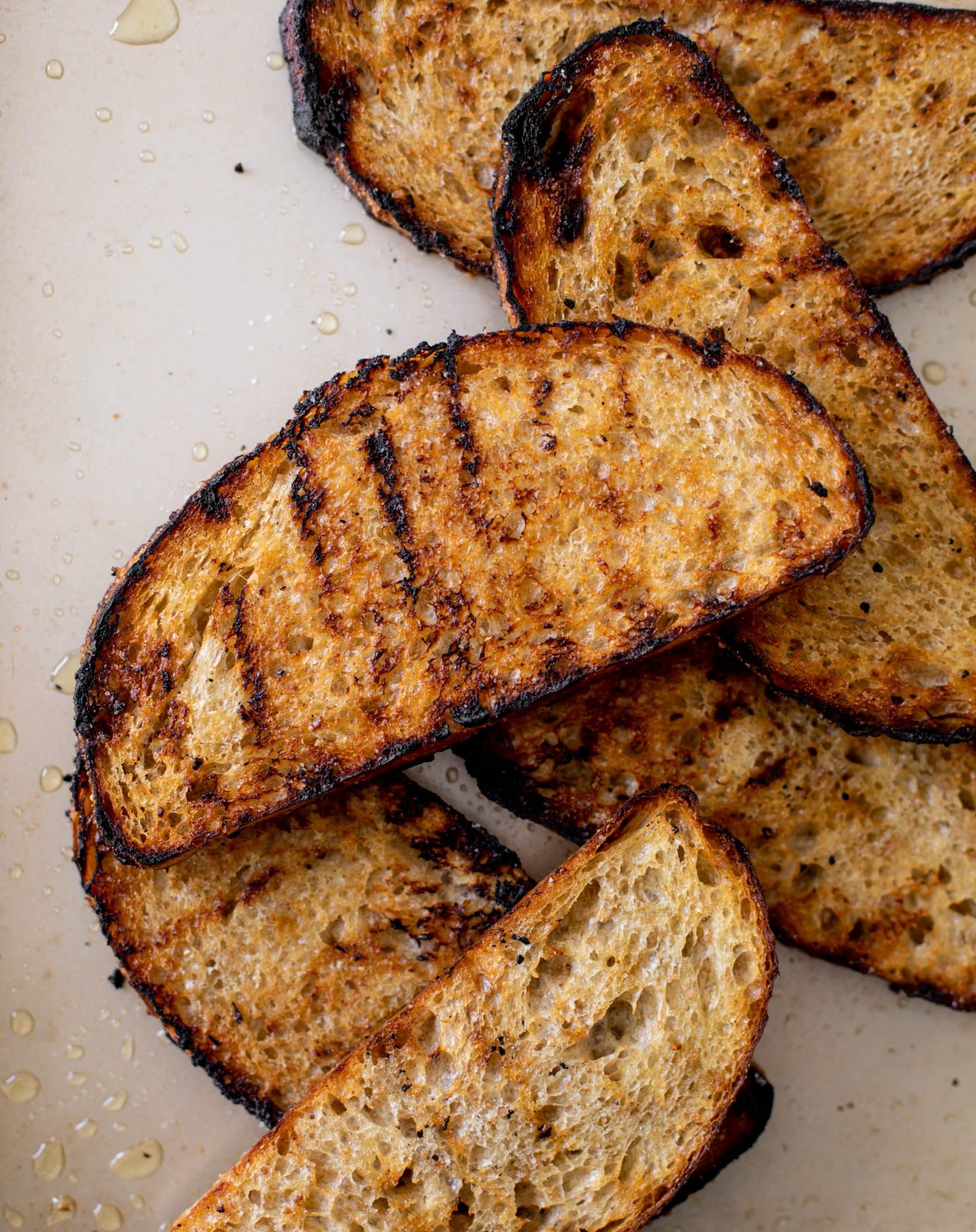 garlic butter grilled shrimp and bread