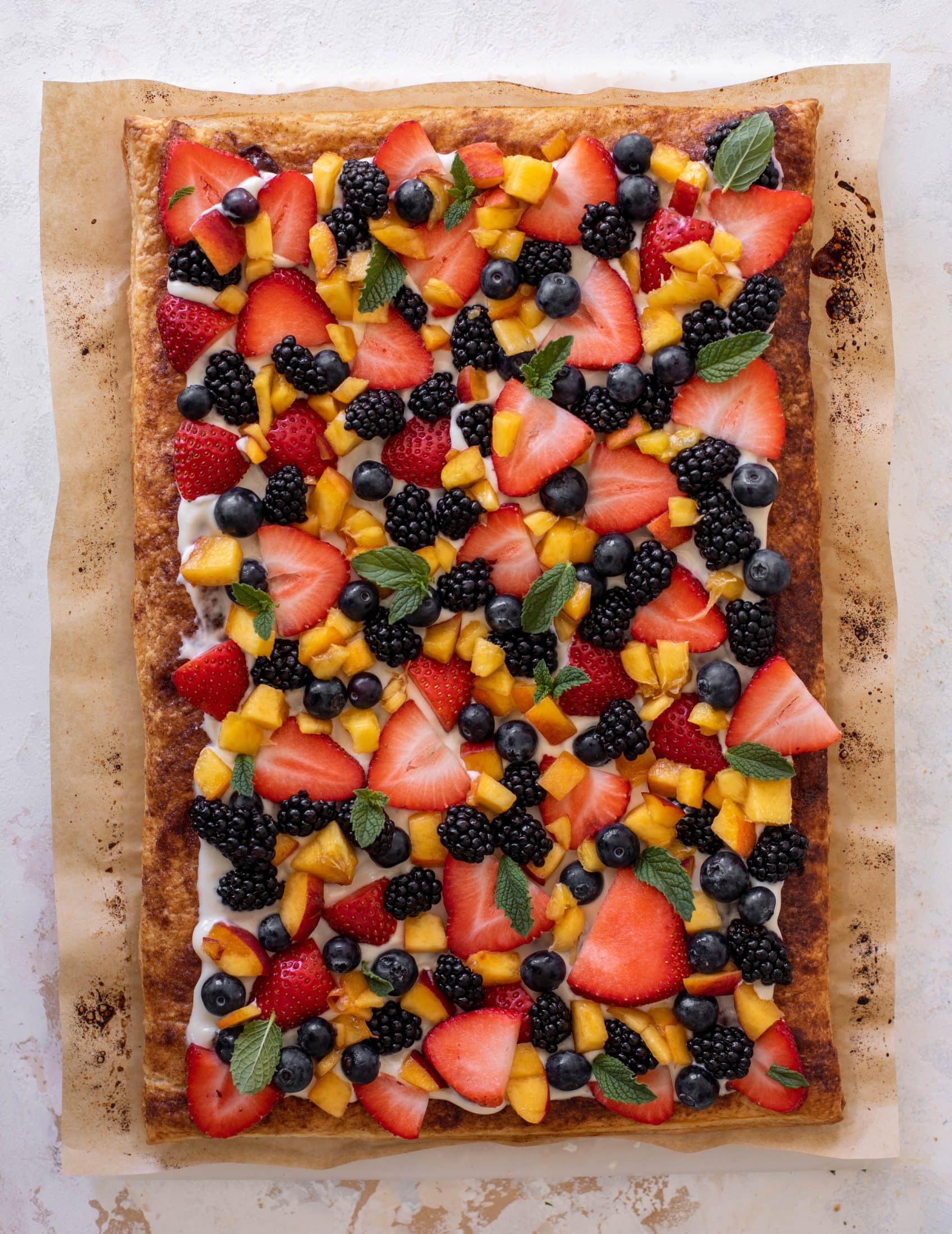 puff pastry fruit pizza
