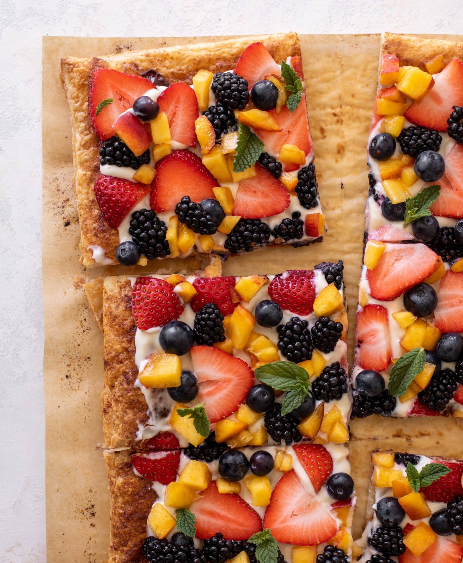 puff pastry fruit pizza