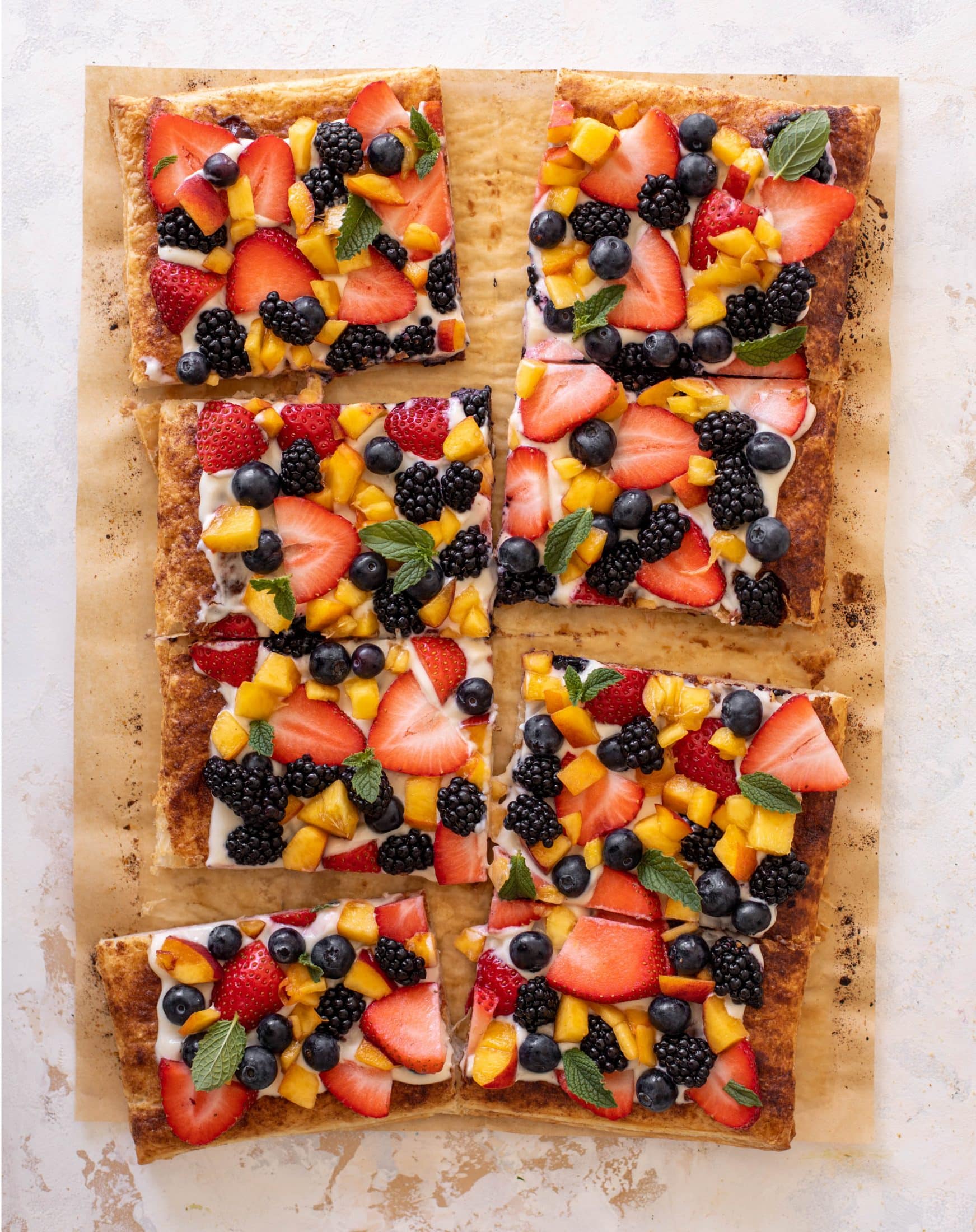 puff pastry fruit pizza