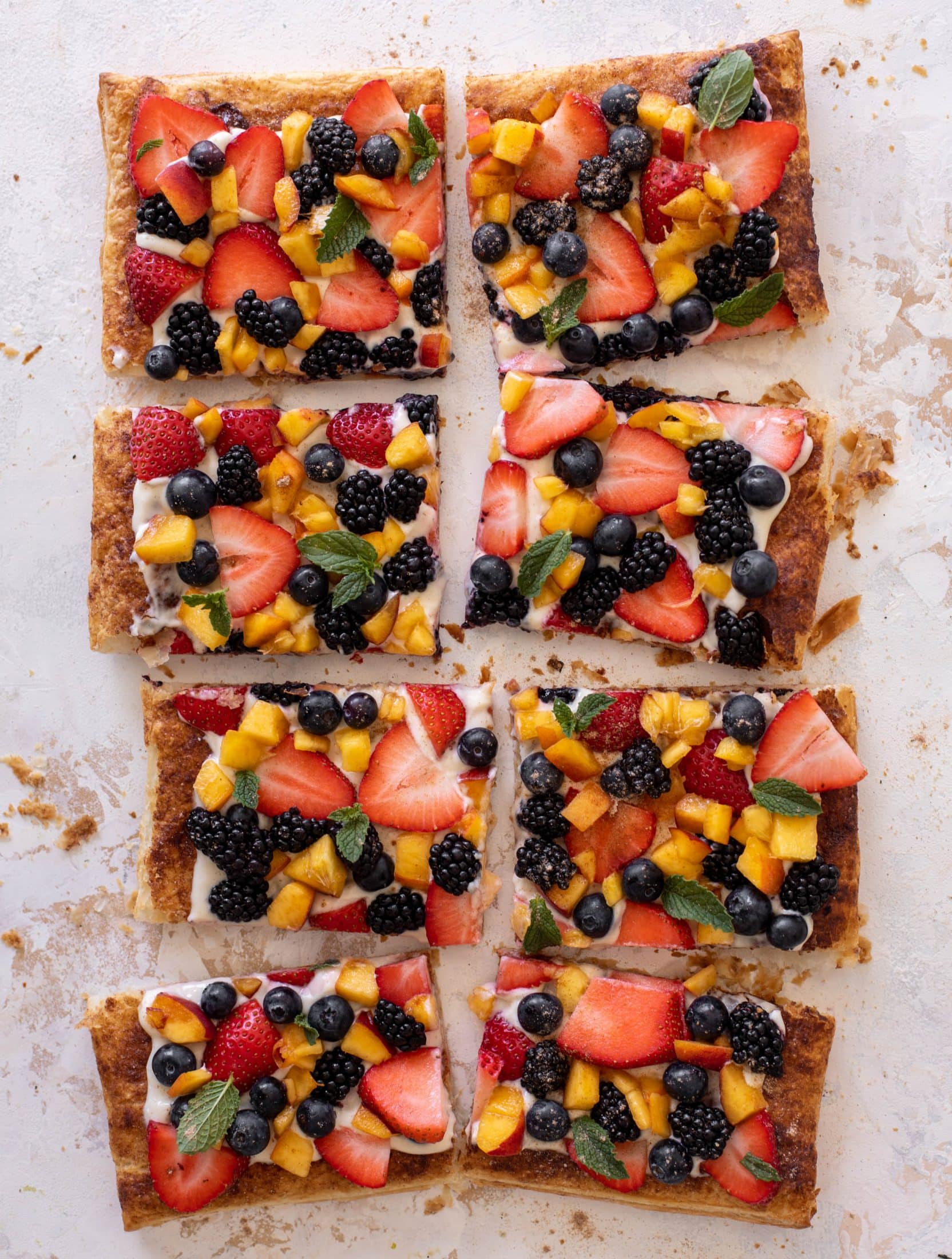 puff pastry fruit pizza
