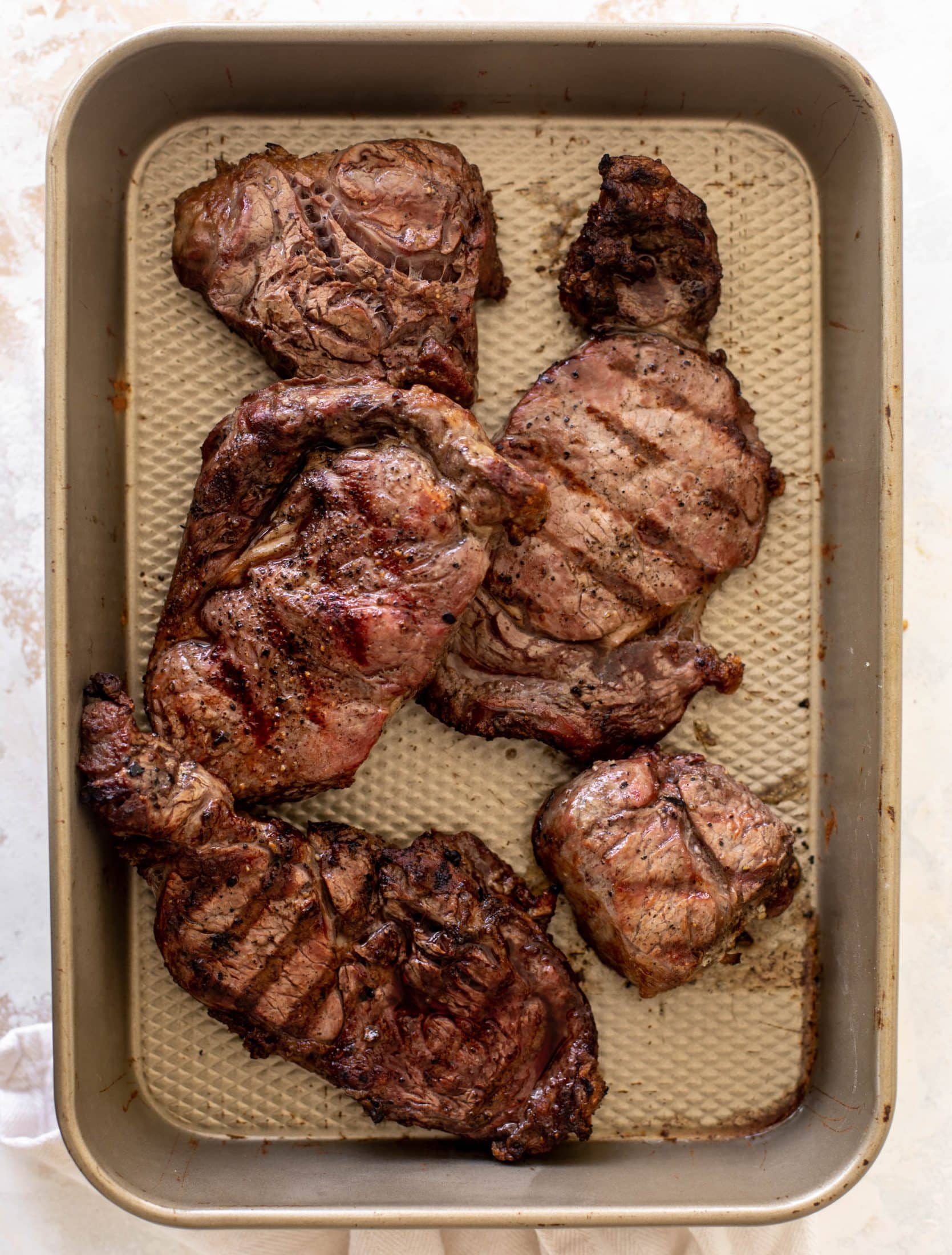 grilled steak with spicy marinated tomatoes