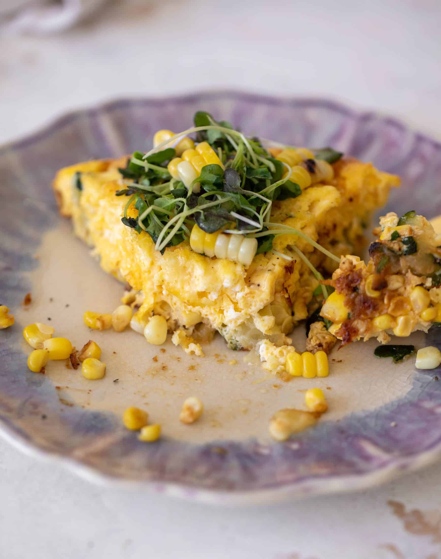 zucchini corn frittata