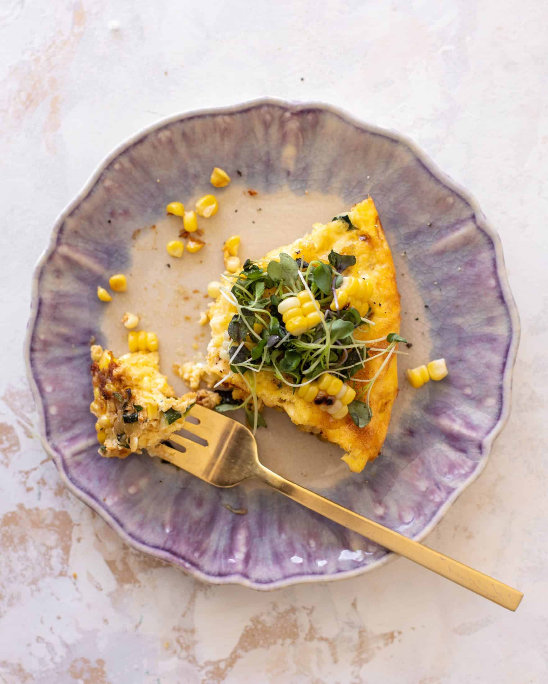 zucchini corn frittata