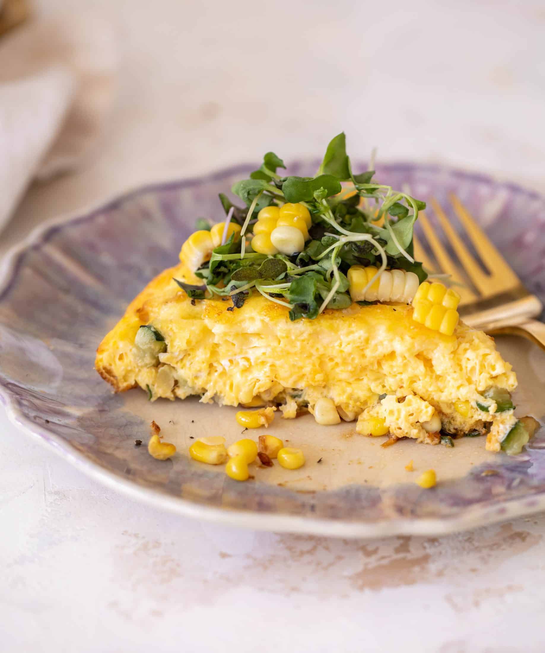 zucchini corn frittata