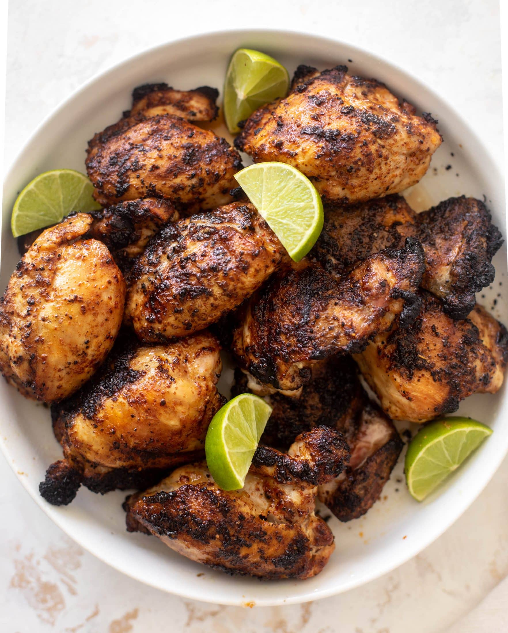 chili lime chicken thighs with mango corn salsa